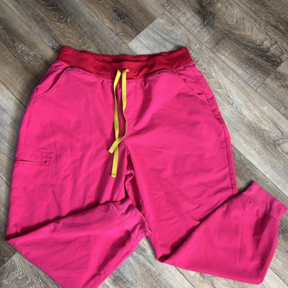 Figs Limited Edition Zamora Jogger Scrub Pants Pink Technical Collection XL/P